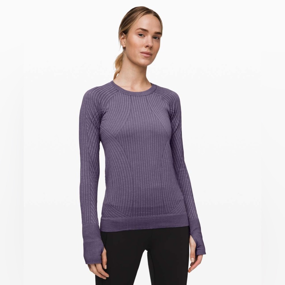 lululemon athletica Purple Long Sleeve Top